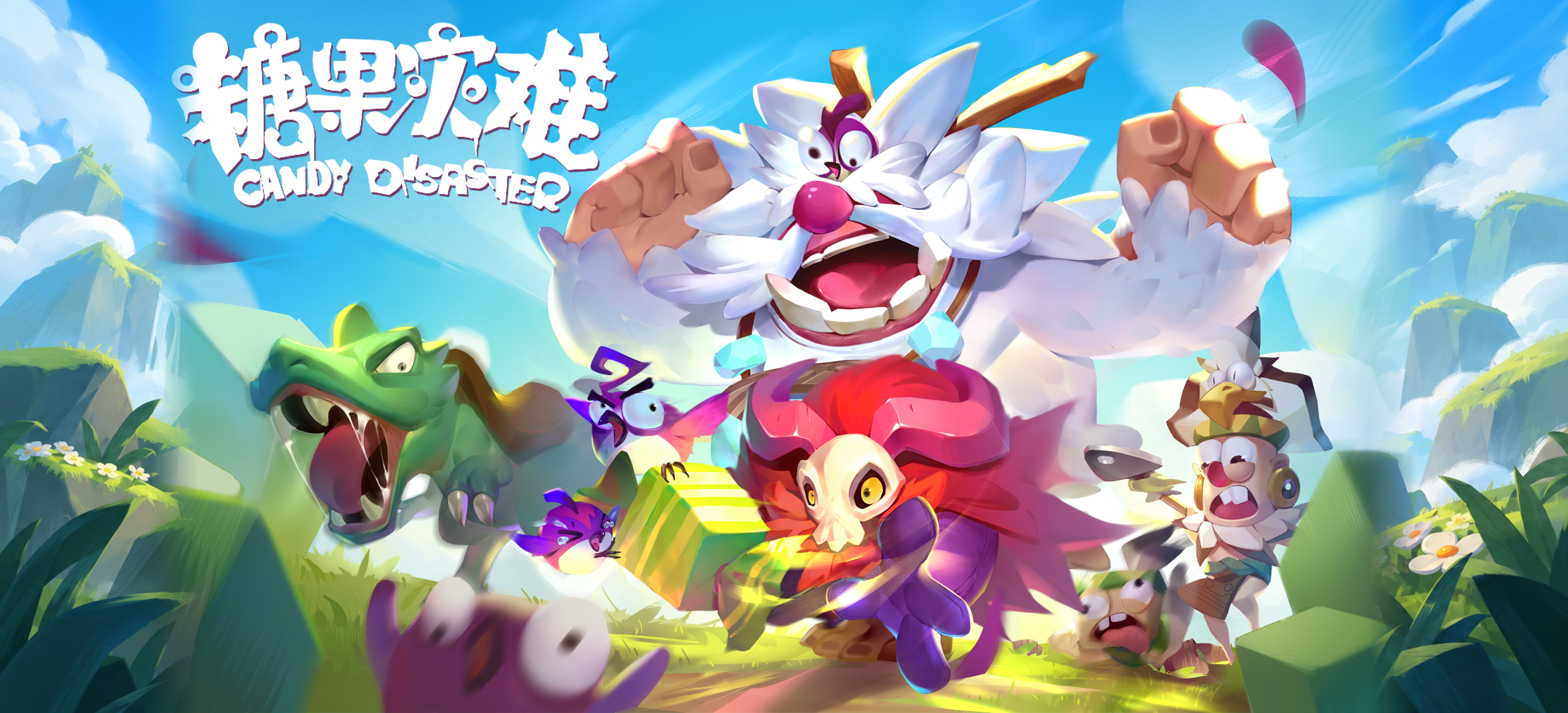 Colorful heroes from Candy Disaster